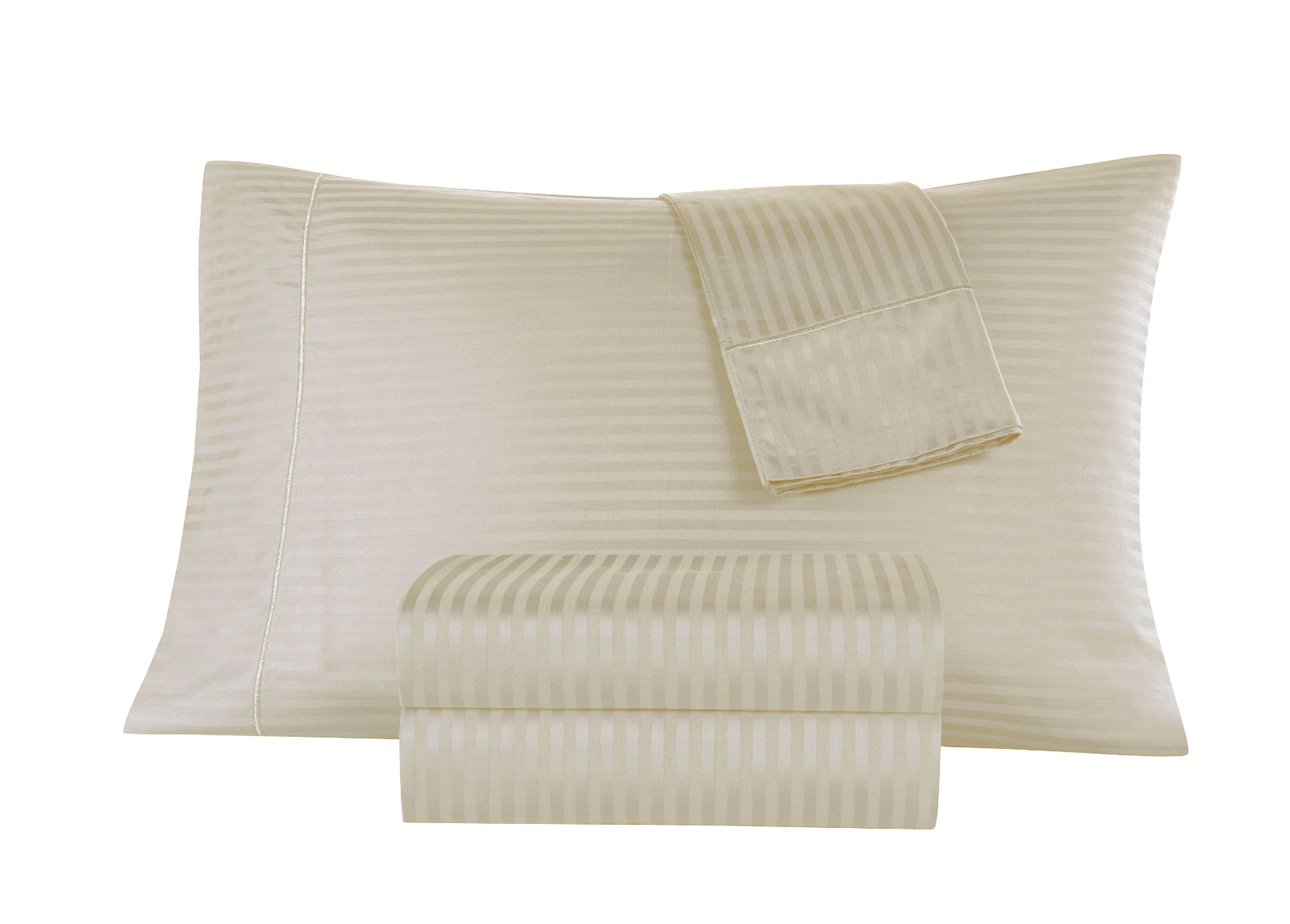 Bed Bath Fashions - Wholesale Sheet Set - Kathy Ireland 500 Thread Count Damask Stripe Sheet Set7