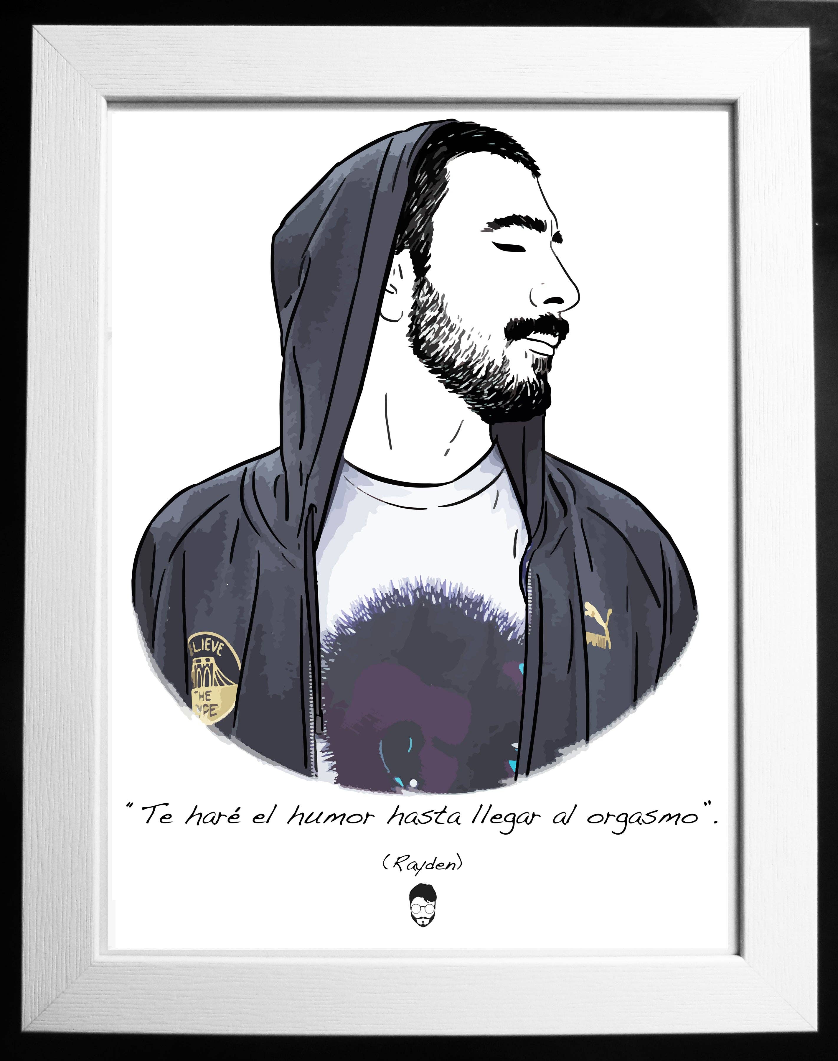 El loco del Pelo Rizo – wholesale Art print – Rayden0