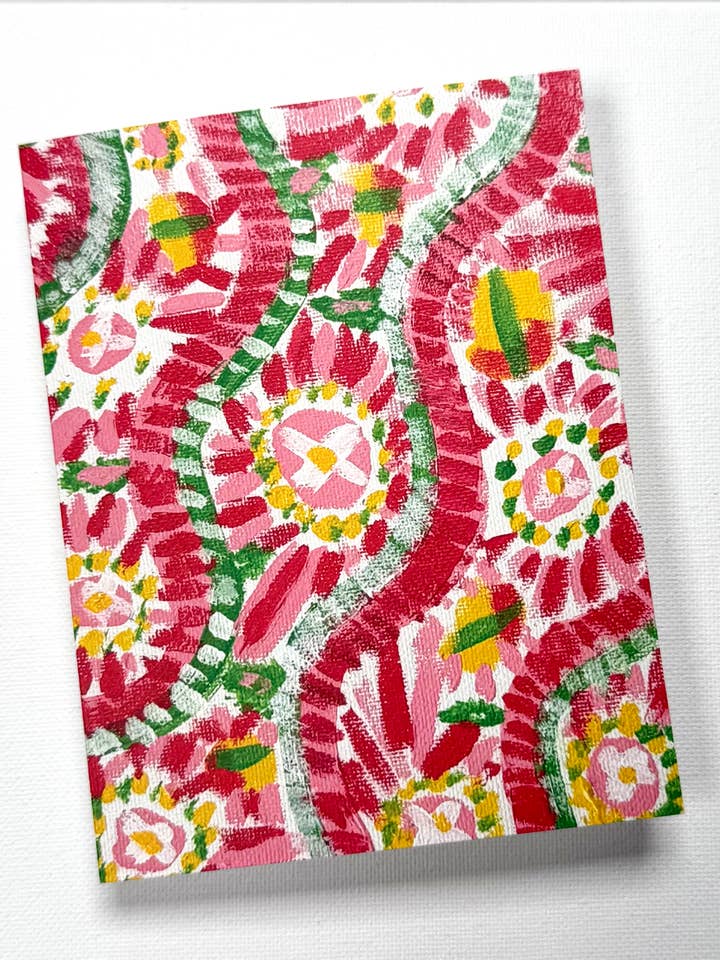 Bright Waves & Circles Greeting Card for wholesale by Printerette Press