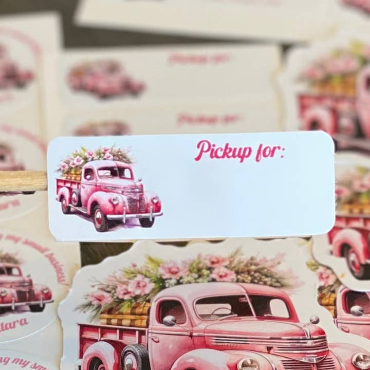 Aufkleber „Pickup For“ aus der Truck-Kollektion im Februar (60) für den Großhandel von KL Design Works