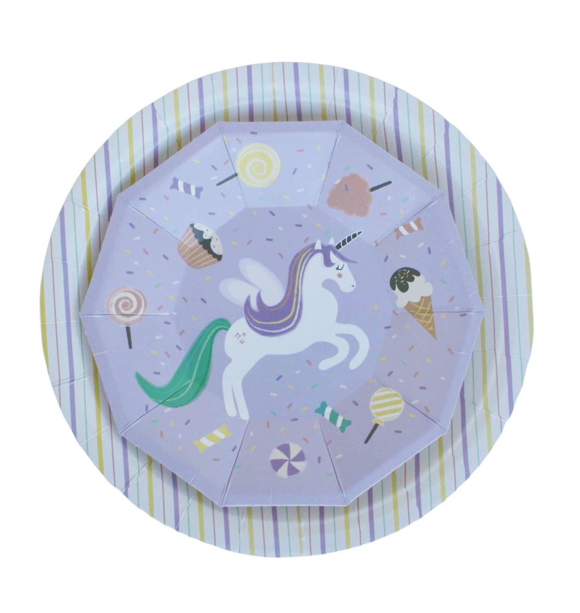 Pooka Party Eu - Wholesale Disposable Plate - Sweet Unicorn Small Plates (Set of 8)1