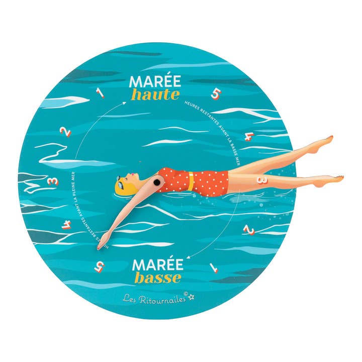 Mado Crolé tide clock for wholesale by Les Ritournailes