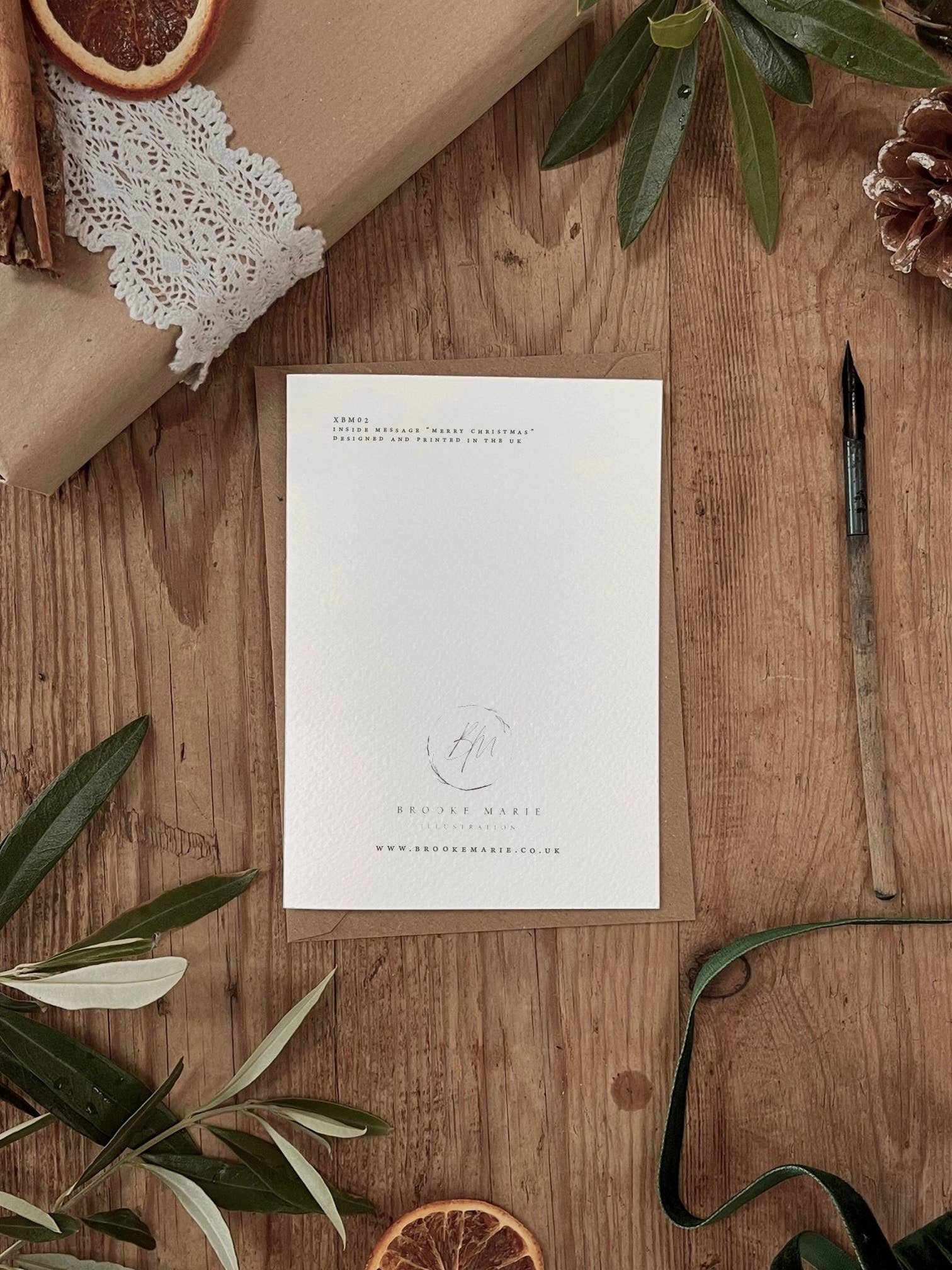 Brooke Marie – wholesale Christmas card – Merry Wrapping Cosy Christmas Card1