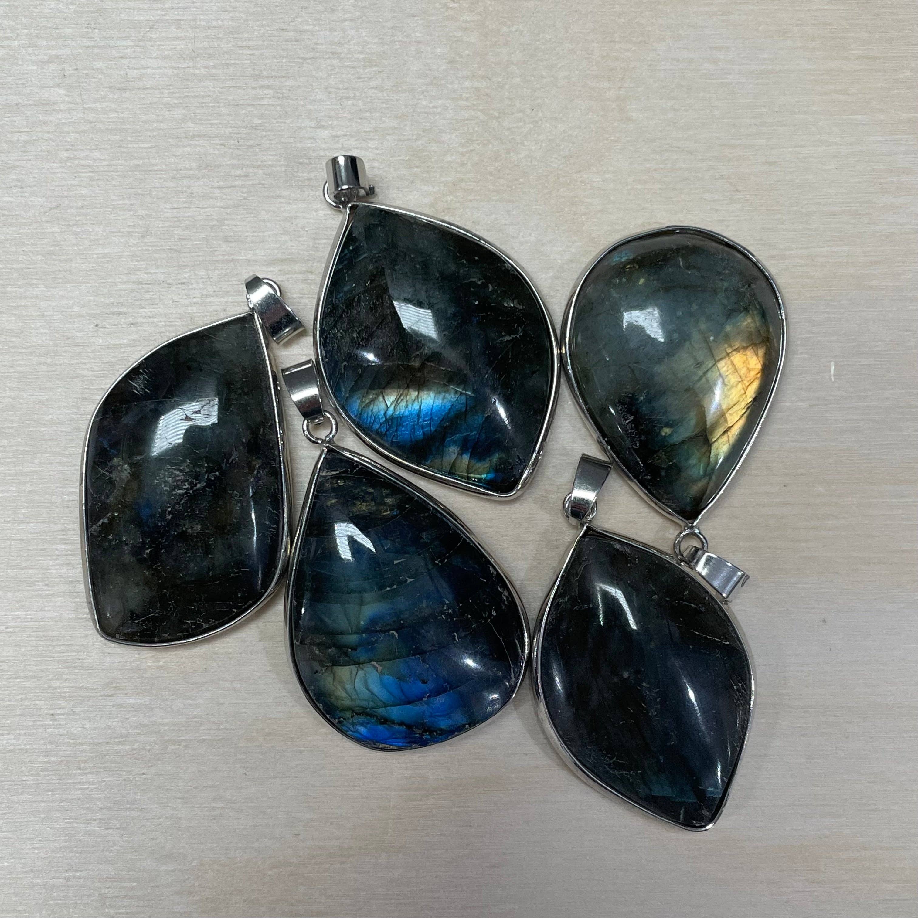 Keystone Crystals - Wholesale Individual Charm/Pendant - Labradorite Pendants | Metaphysical and Gift Shop Jewelry1