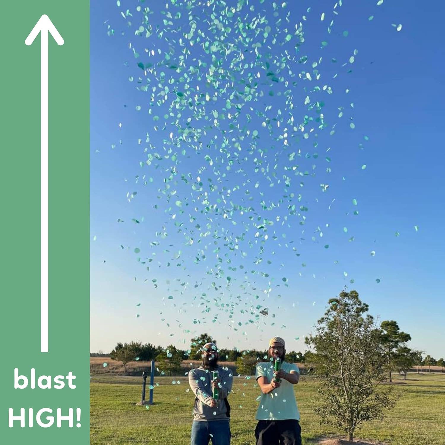 TUR Party Supplies – Großhandel Konfetti – Biologisch abbaubare grüne Konfetti-Kanonen, 2er-Pack6