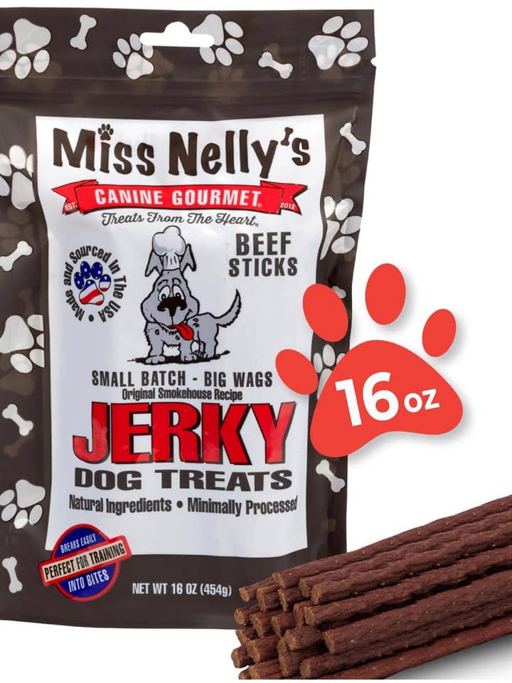 Miss Nelly's - All Natural Beef Jerky Dog Treats for wholesale by Miss Nelly's