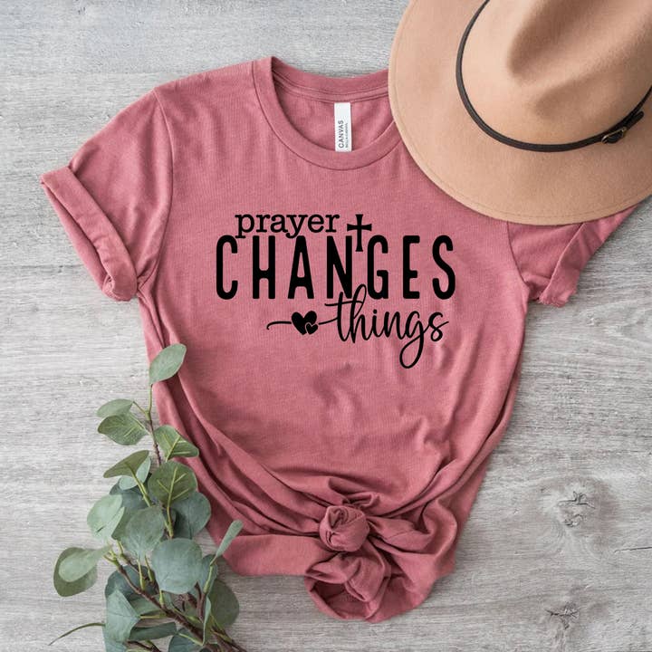 Prayer Changes Things Shirt for wholesale by Himalayan Hymns