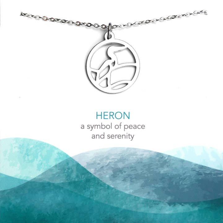 Collier Héron pour la vente par Melissa Lew