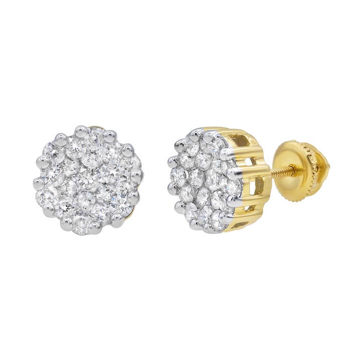 Chic Stud 14K Guld Øreringe med Diamanter 0,71 ct. tw. for engroshandel hos LuvMyJewelry (LMJ)