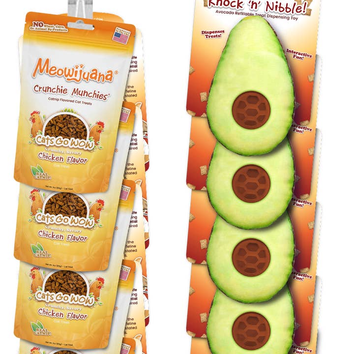 Meowijuana® KnN Abacate & Crunchie Munchie Frango Clipstrip por atacado de SmarterPaw | Meowijuana & Doggijuana