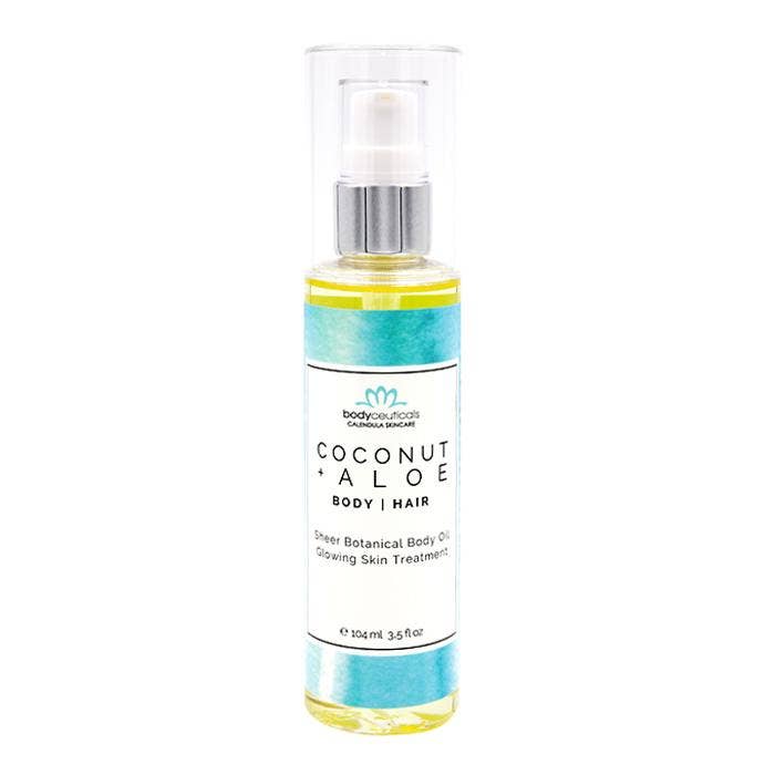 Body + Hair Oil - Coconut Aloe 3.5 oz for wholesale by Bodyceuticals