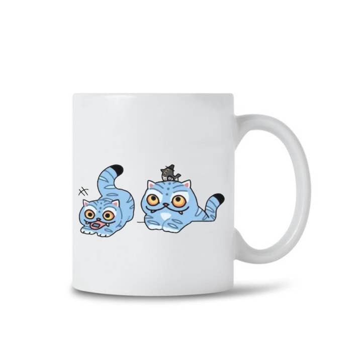 CVH DREAMY LTD – wholesale Coffee mug – Demon Hunters Tiger Mug, Blue Tiger Gothic Fantasy Mug2