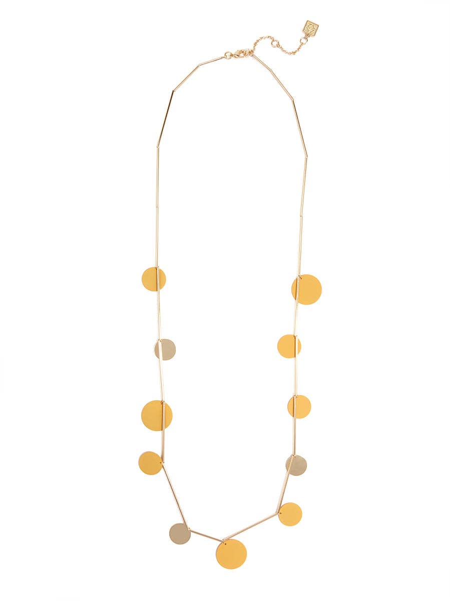 ZENZII Jewelry - Wholesale Bib Necklace - Flat Circle Long Necklace14