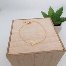 CACTUS fine gold steel bracelet for wholesale by Siane