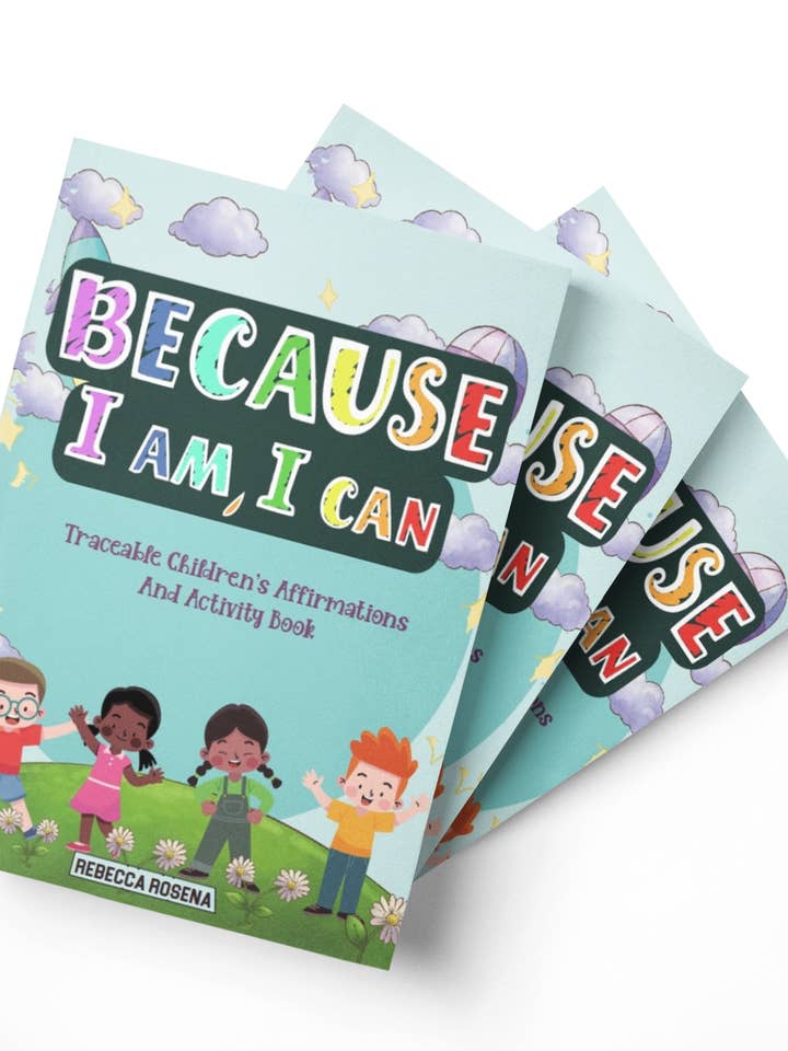 Because I am, I Can - Children's Positive Affirmation Colori for wholesale by Esteem Affirmations