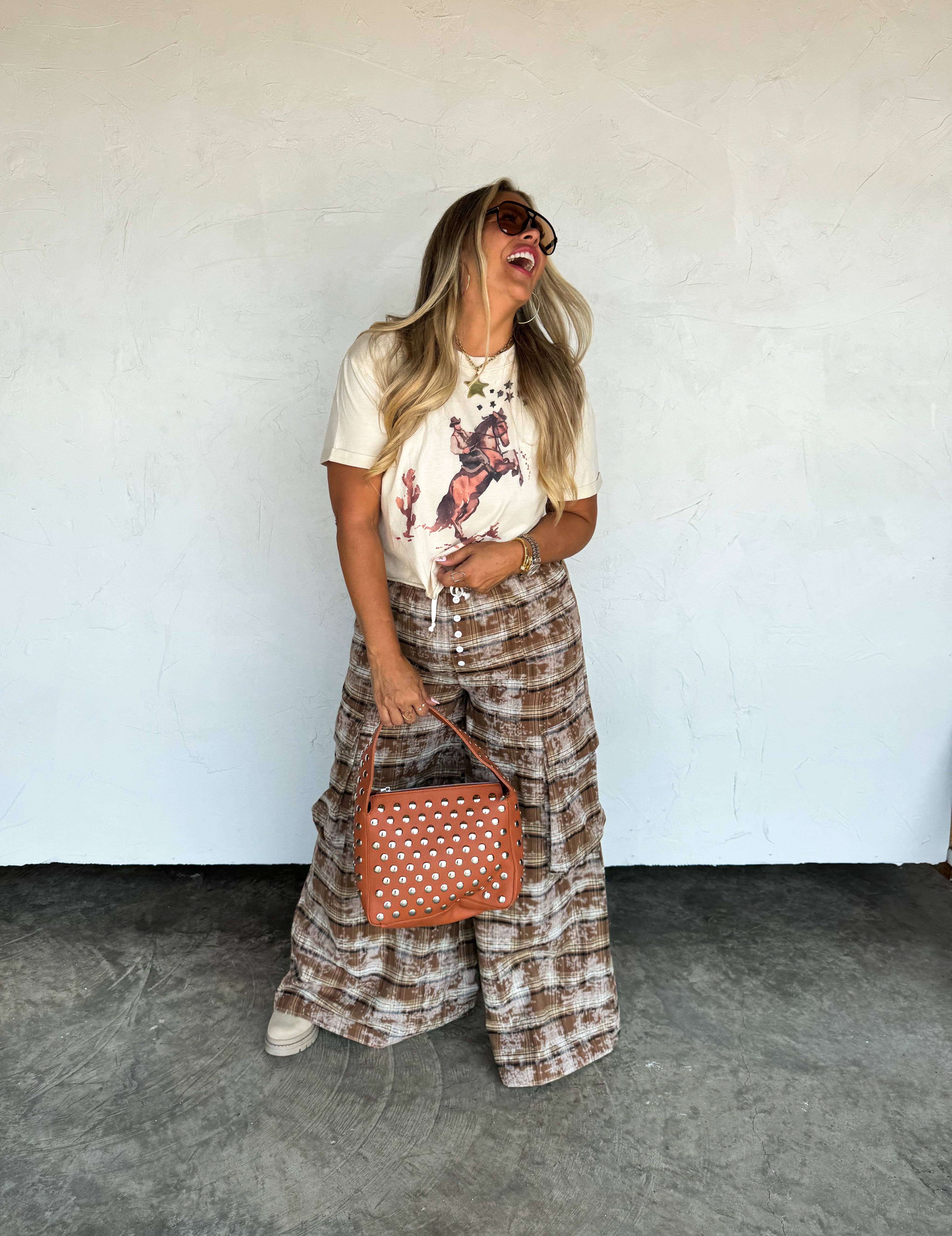 BLAKELEY - Wholesale Screen Printed T-Shirt - Women's - STARRY NIGHT COWBOY TEE1