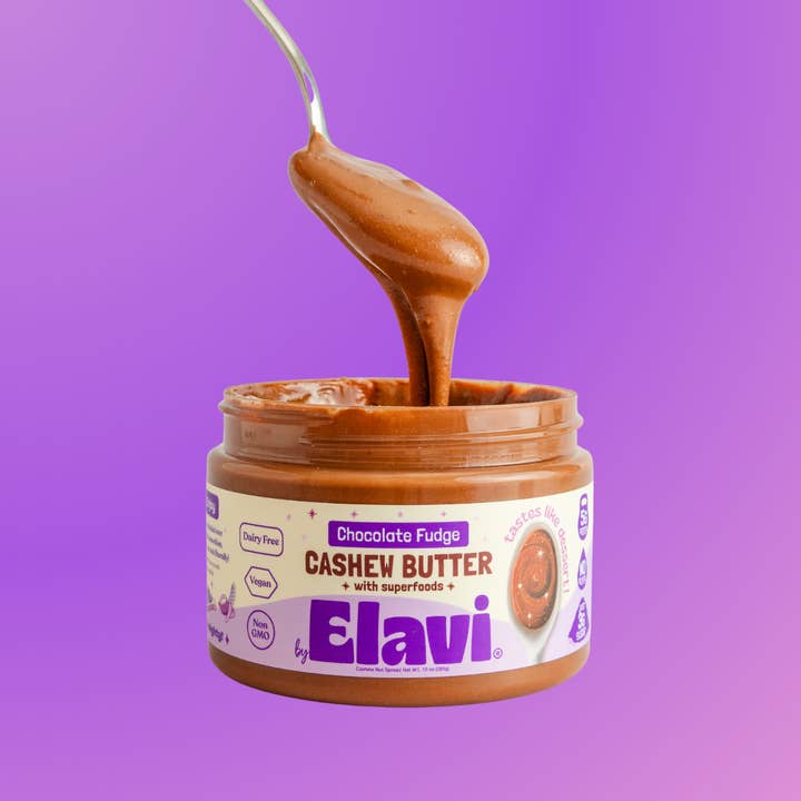 Chocolate Fudge Cashew Butter w/ Antioxidants: Vegan for wholesale by Elavi