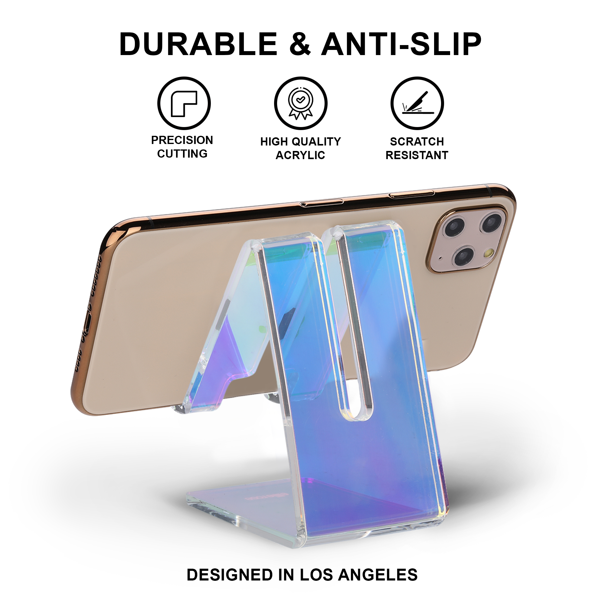 Ellie Rose – Engroshandel Tabletstativ – Akryl Telefonstativ - Holografisk8