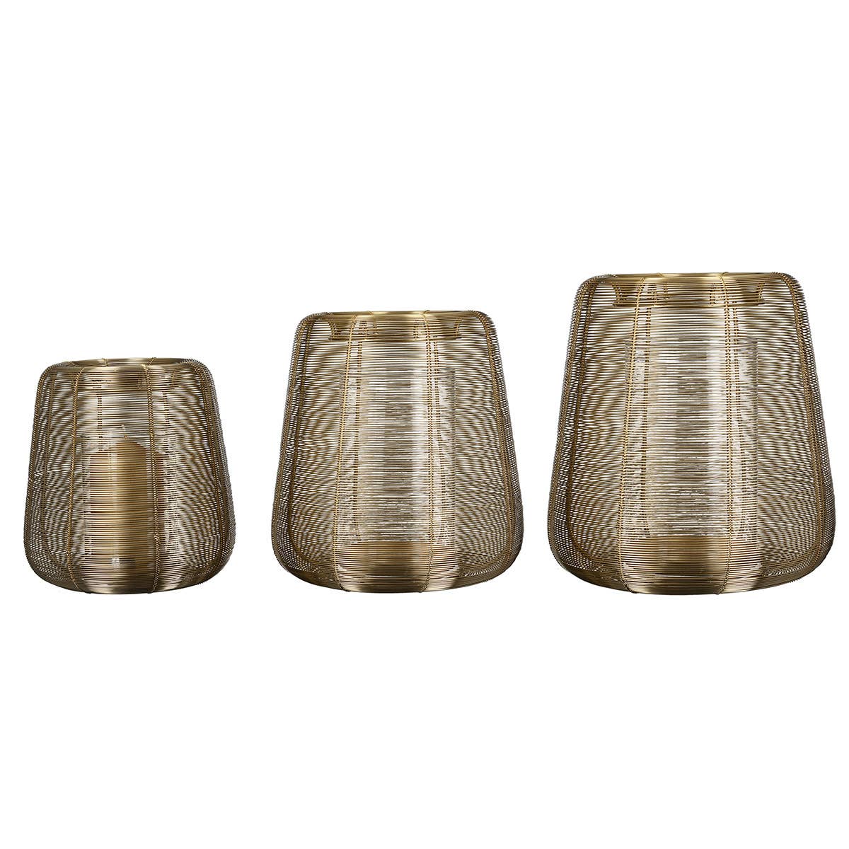 Gilde Handwerk Macrander GmbH & Co. KG - Wholesale Candle Holder - Lantern/lantern “Lucerno” goldf. H. 29cm1