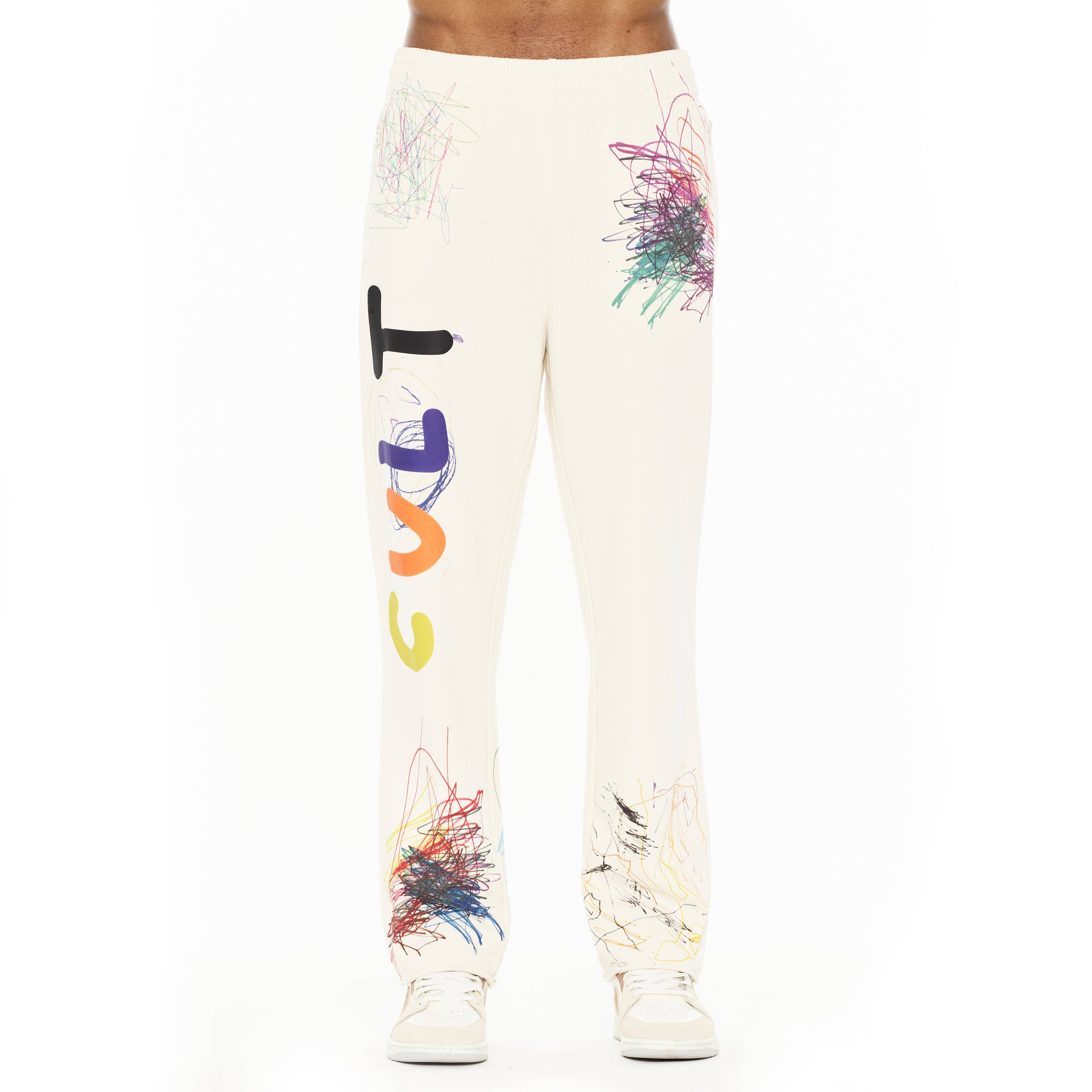 Cult's Open Hem Sweatpants in Winter White for wholesale on Faire1
