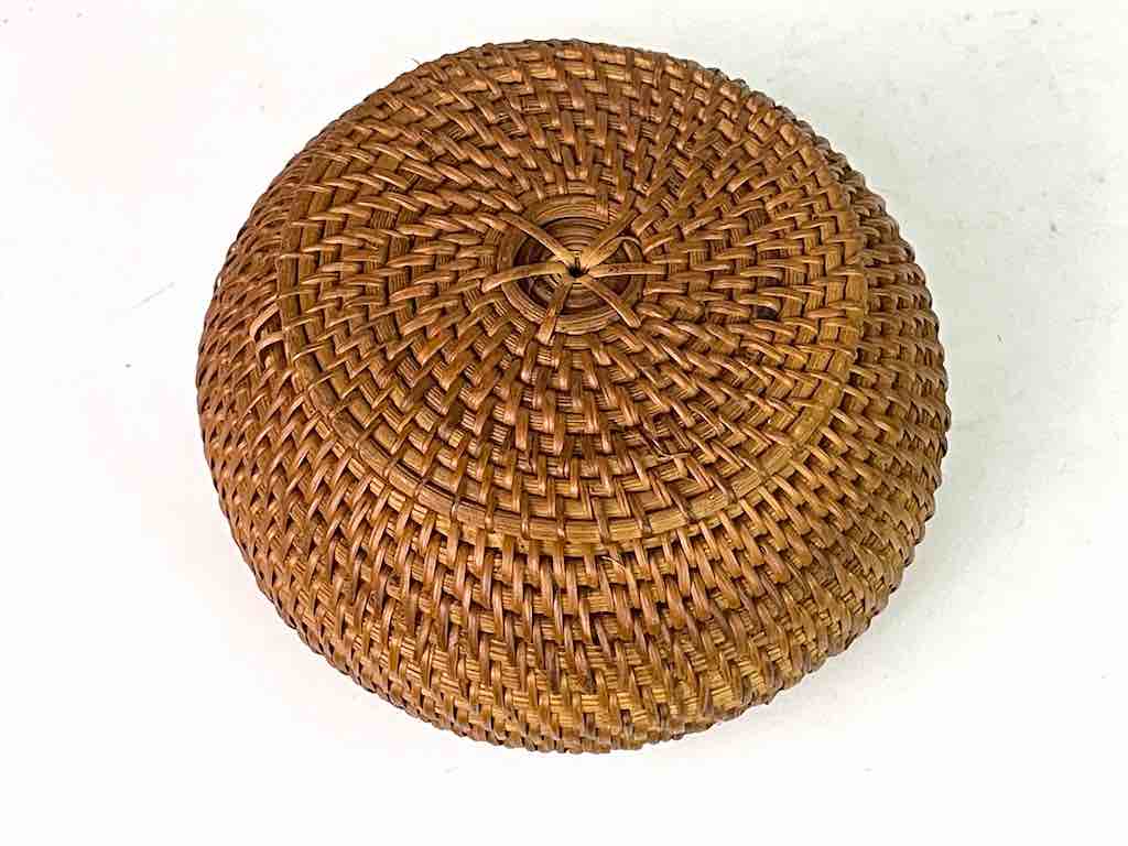 The Niger Bend - Wholesale Basket - Small Vietnamese Rattan Covered Basket - 3 sizes9