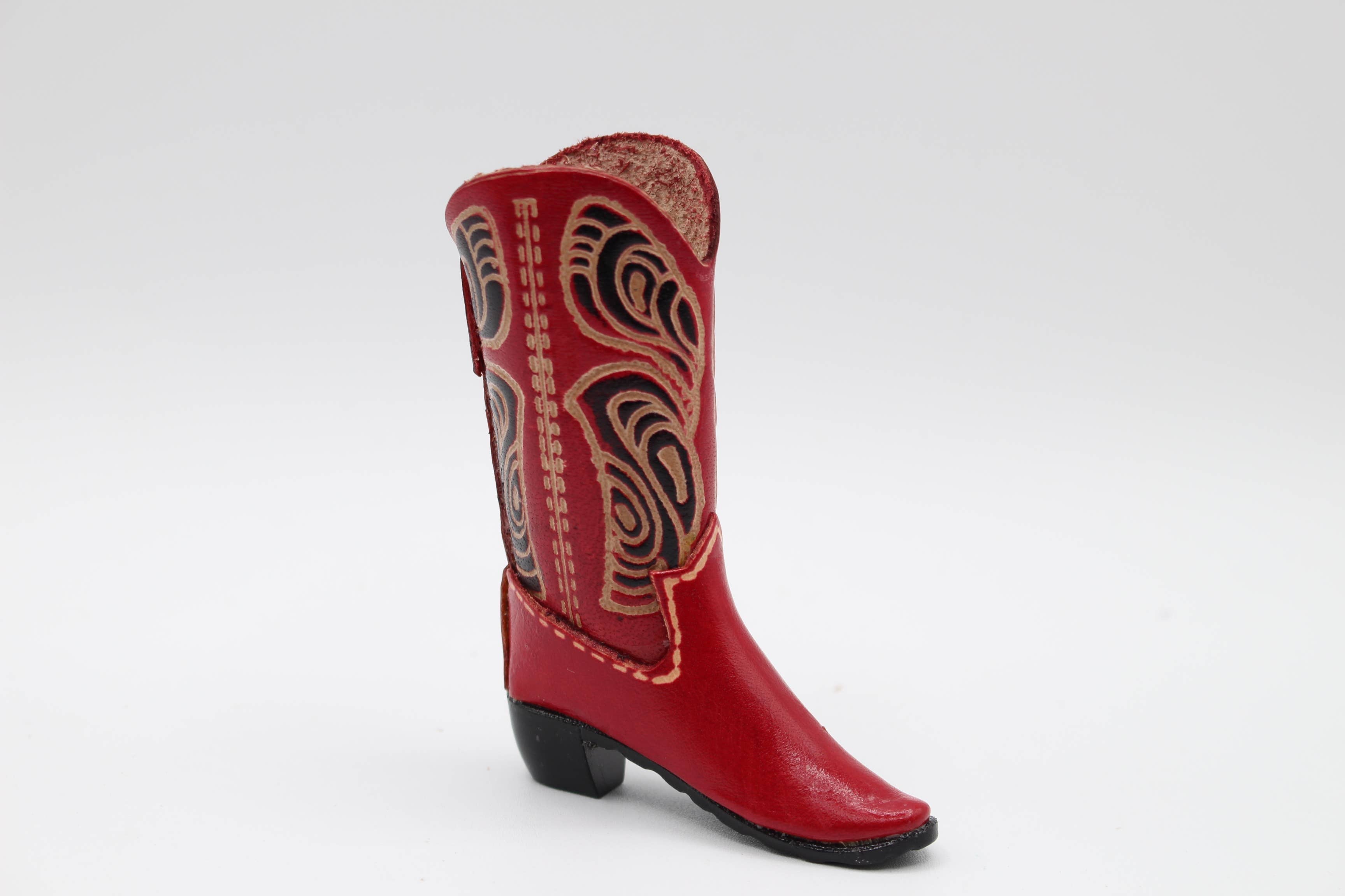 Sunflower Handmade leather inc - Wholesale Keychain - Women's - Handmade Leather Cowboy Boot Keychain Assorted Colors3