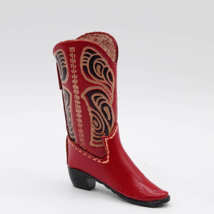 Sunflower Handmade leather inc - Wholesale Keychain - Women's - Handmade Leather Cowboy Boot Keychain Assorted Colors3