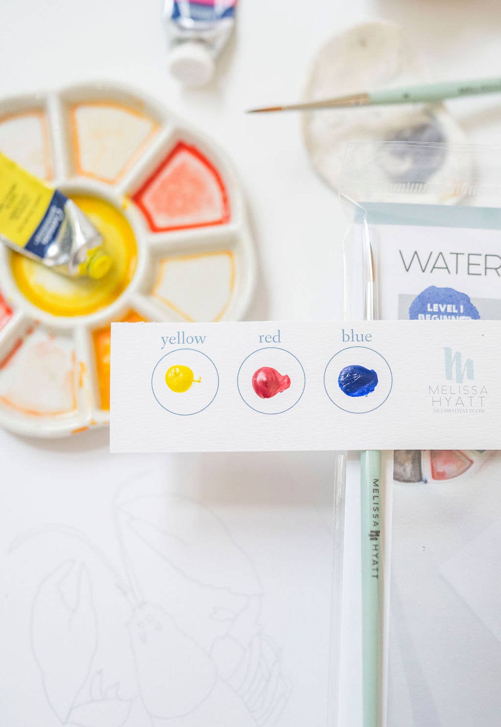 Melissa Hyatt - Wholesale DIY Craft Kit - Watercolor Art Kit- Lobster2