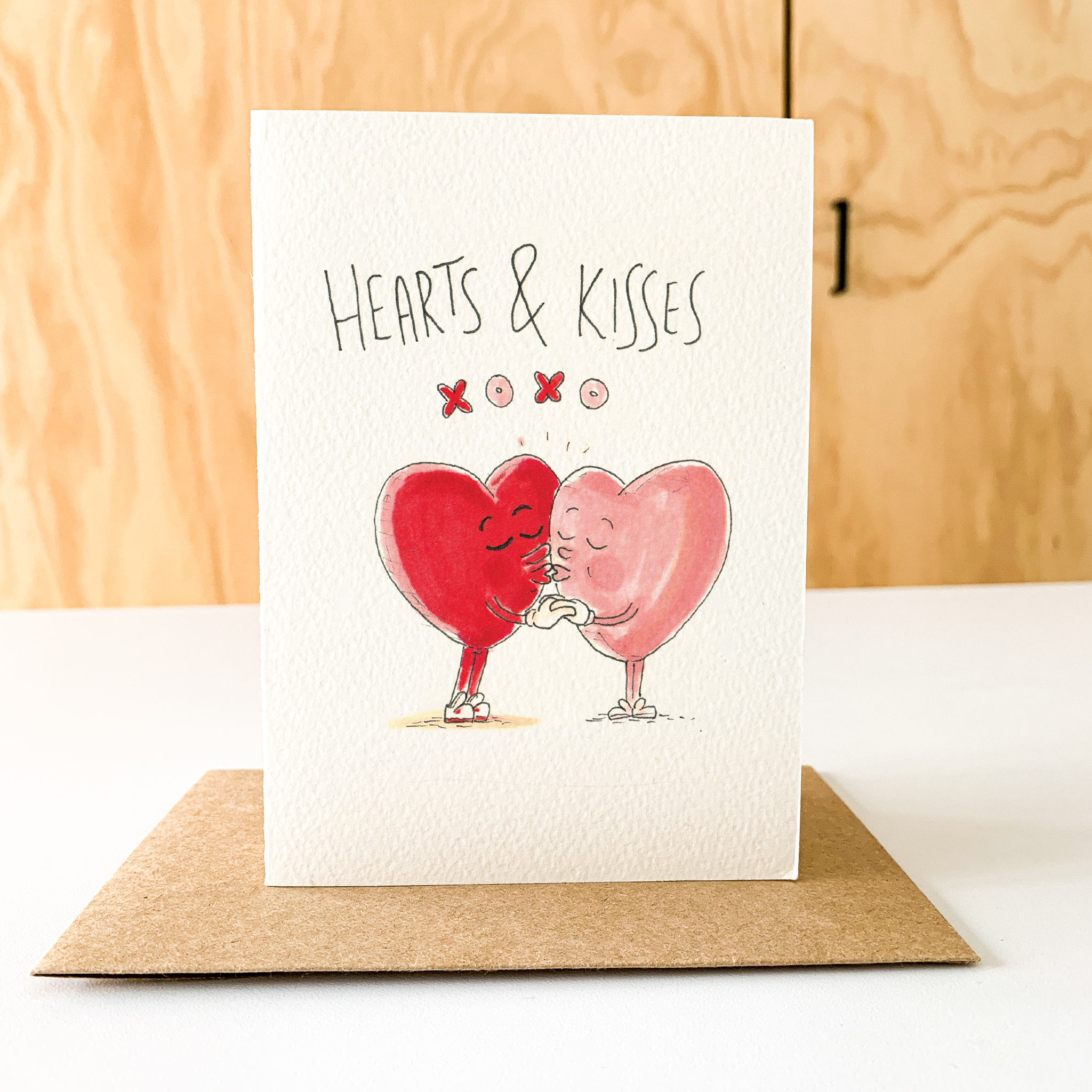 Well Drawn - Wholesale Valentine's Day Card - Hearts and Kisses6