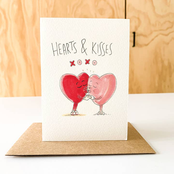 Well Drawn - Wholesale Valentine's Day Card - Hearts and Kisses6