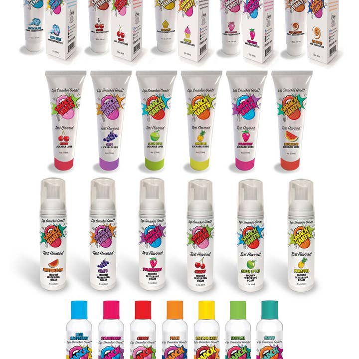 Little Genie Productions - Wholesale Massage Oil/Gel - Smack Warming & Lickable Massage Oil - Strawberry 2oz 🍓3