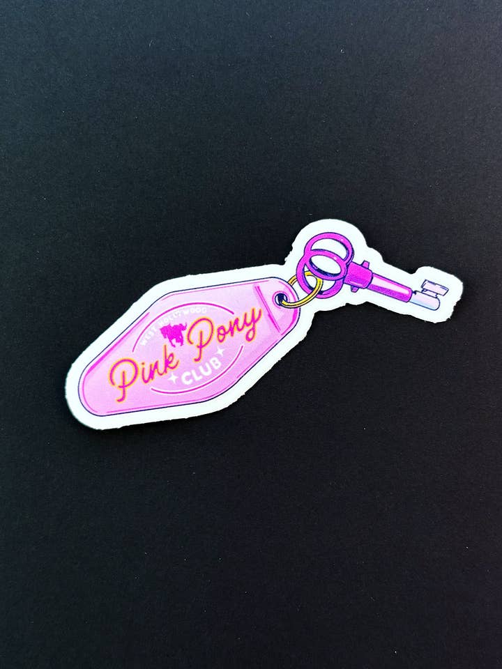 Pink Pony Club Vinyl Sticker for wholesale by Liana Kangas