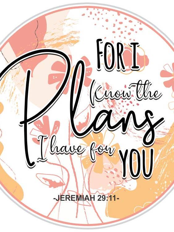 Adesivo cristiano per sapere i piani che ho per te per la vendita all'ingrosso da parte di Fabdaz