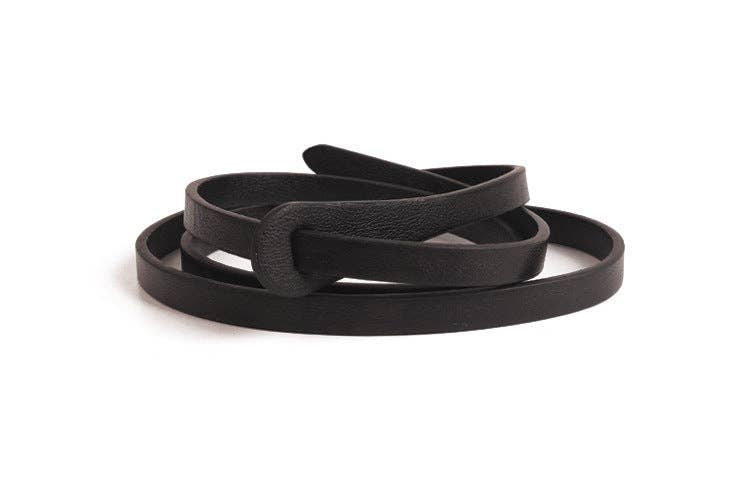 Dipped Shop - Vente Ceinture – femme - Ceinture fine en cuir uni tendance DP25G5602