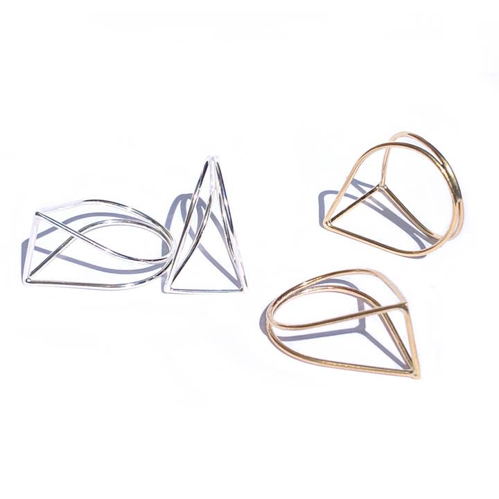 becca compton jewels - Wholesale Cocktail/Statement Ring - negative space ring no.13