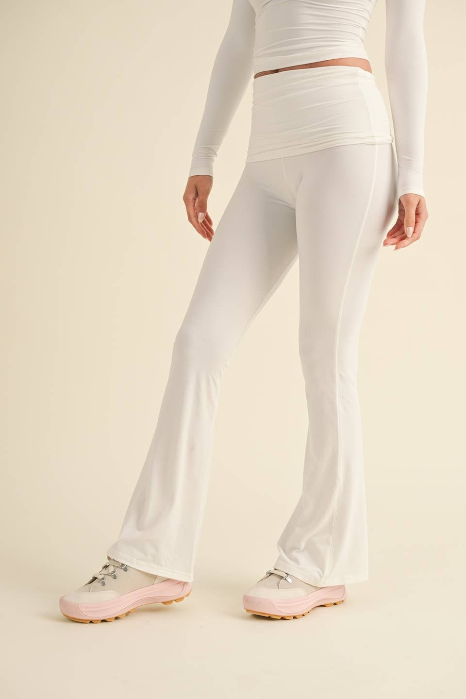 KIMBERLY C - Wholesale Pants - Women's - Soft Knit Foldover Flare Pants51