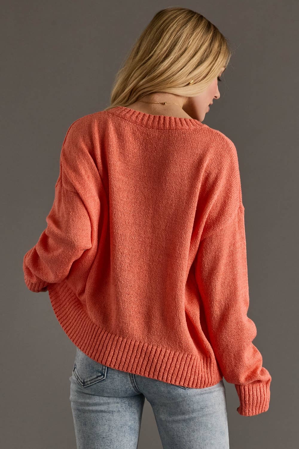 Panache Apparel Co. - Wholesale Knit Sweater - Women's - Coral Lightweight Sweater4