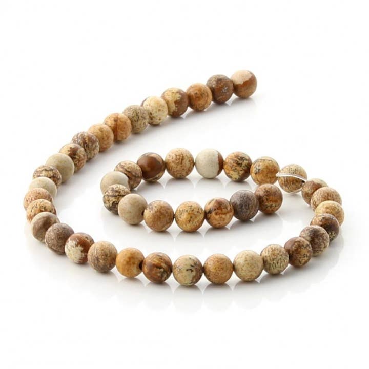UniArt - Wholesale Beads - Paisina Jasper Beads - Round