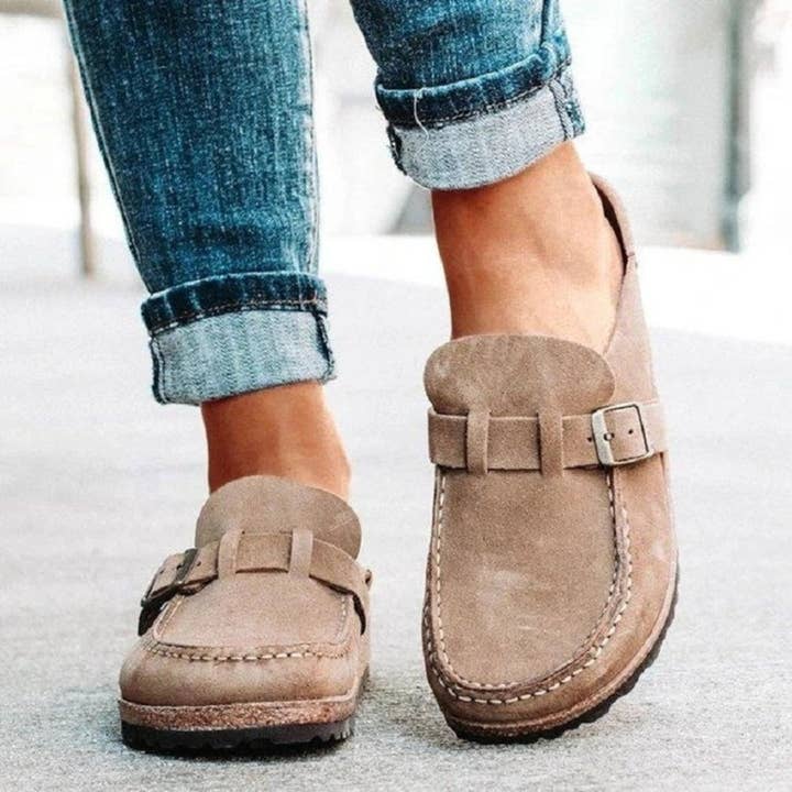 Beyond Apparel - Wholesale Lifestyle Sneakers - Women's - Round Toe Low Heel Buckle Sneakers