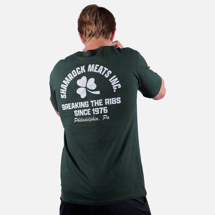 ROCKY SHAMROCK MEATS SHIRT for wholesale by Contenders Clothing