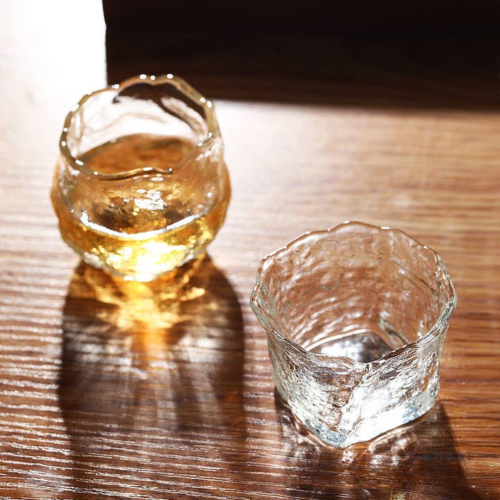 Gohobi (We cover U.S. import duties) - Wholesale Coffee/Tea Cup - Gohobi Handmade Wabi Sabi Round ans Square Glass Tea Cup5