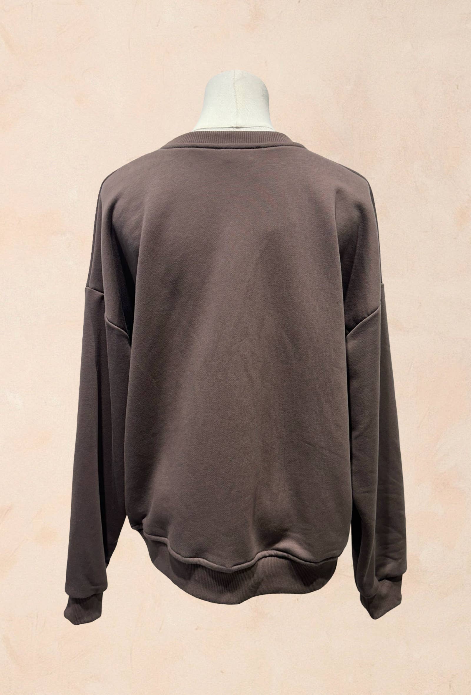 AMARIA - Vente Sweat-shirt – unisexe - Sweat-shirt Oversize Unisexe – Cœur Rouge Brodé - 90384167