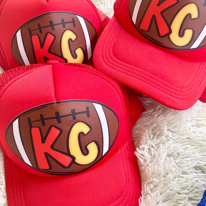 on the Bayou - Wholesale Trucker Hat - Unisex - kc chiefs inspired football trucker hat5