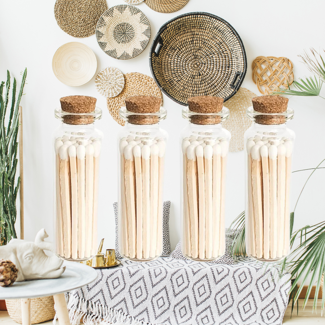 Orglamix - Venta al por mayor Cerillas - Cerillas aromáticas en frasco de cristal estilo boticario para aromaterapia6