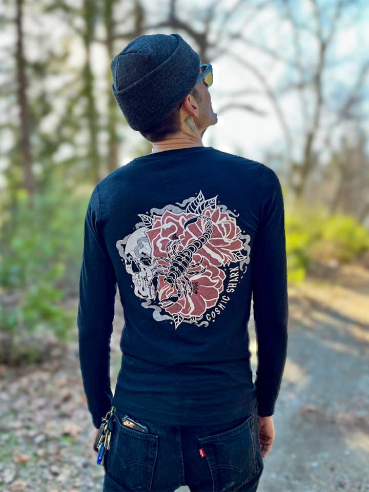 Scorpio Long Sleeve for wholesale by Cosmic Shark Clothing