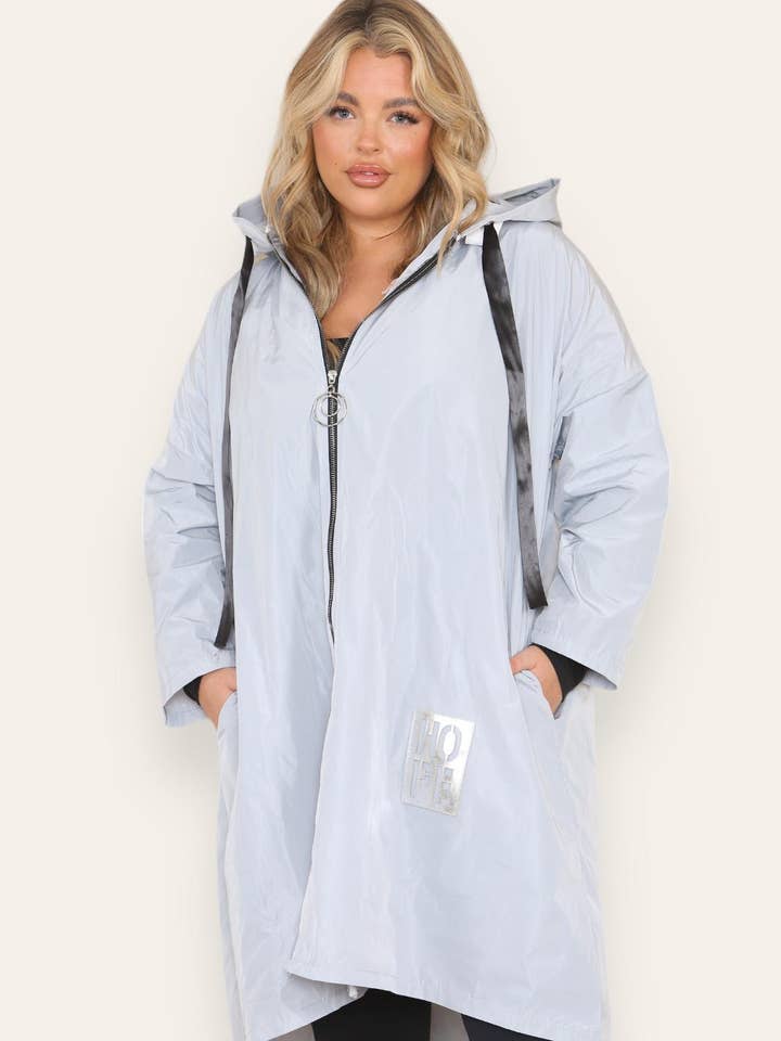 Miss Bold - Wholesale Raincoat - Women's - Oversized Hooded Rain Mac54