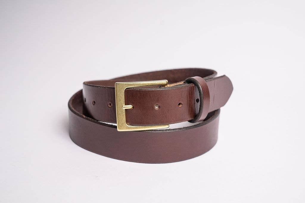 Hooks Crafted Leather Co. - Wholesale Belt - Unisex - Havana Brown Bridle Belt6