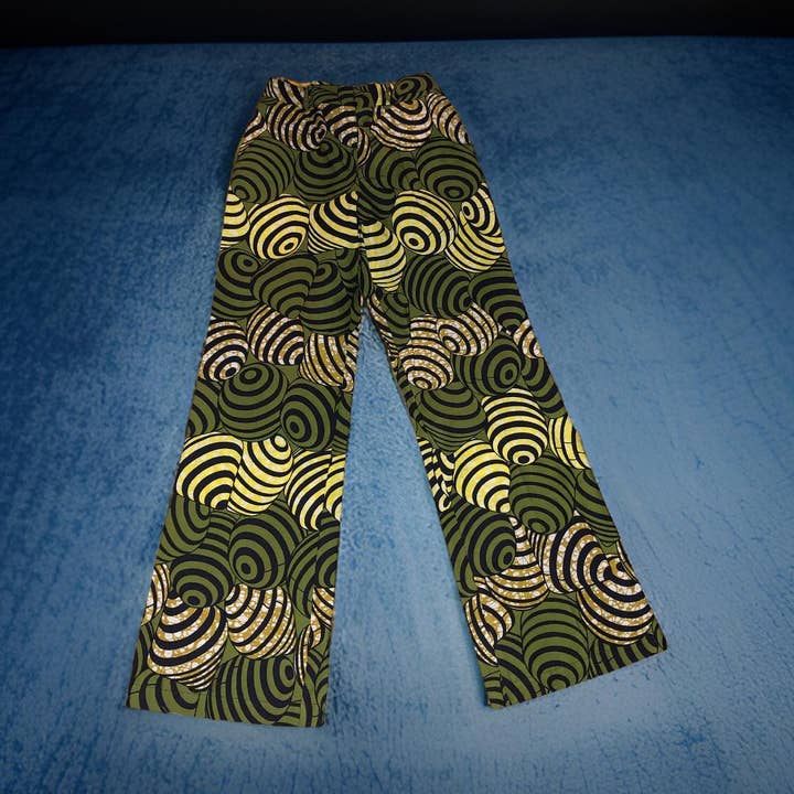 Pantalon large Lantern vert foncé et jaune pour la vente par KEAFRICA