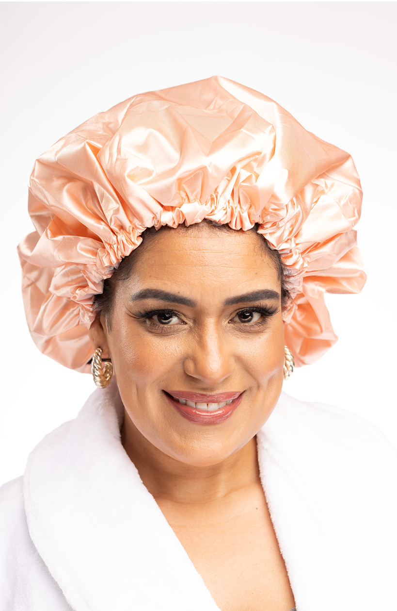 The Curly Pineapples - Wholesale Showercap - Adjustable Shower Cap for Curly hair3