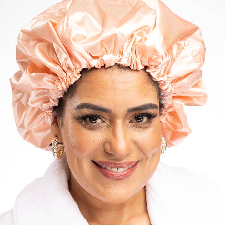 The Curly Pineapples - Wholesale Showercap - Adjustable Shower Cap for Curly hair3
